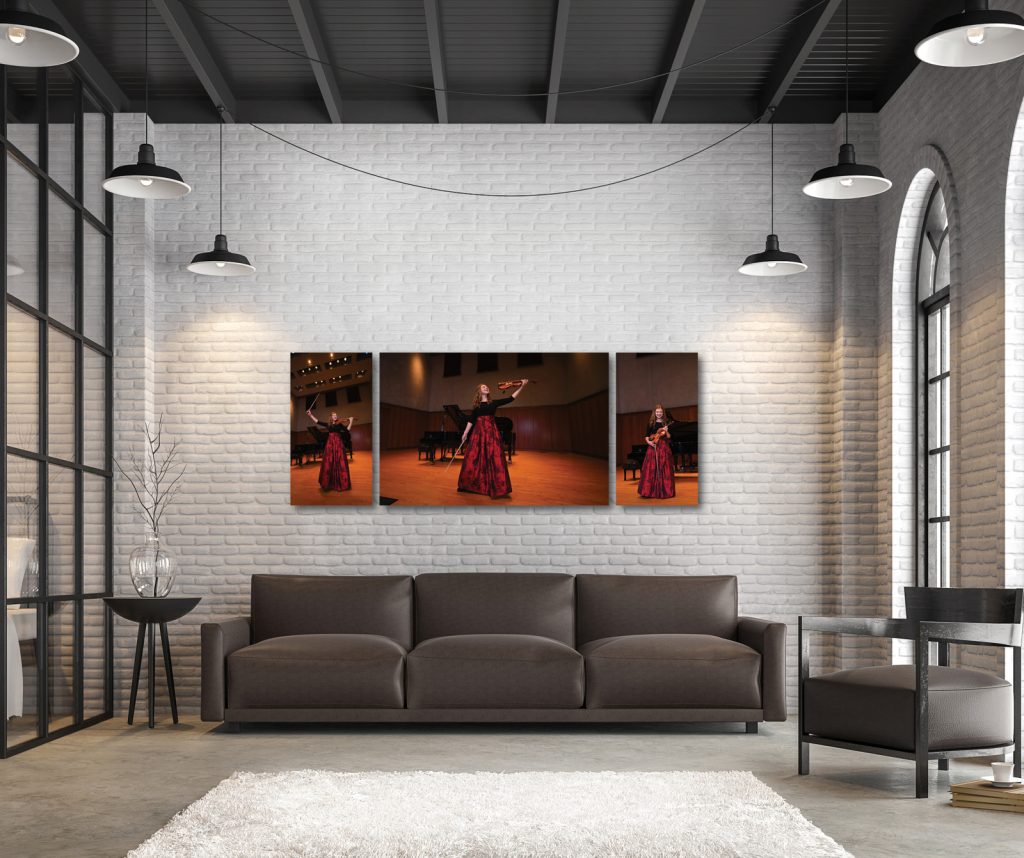 Metal Print image collection in a modern space